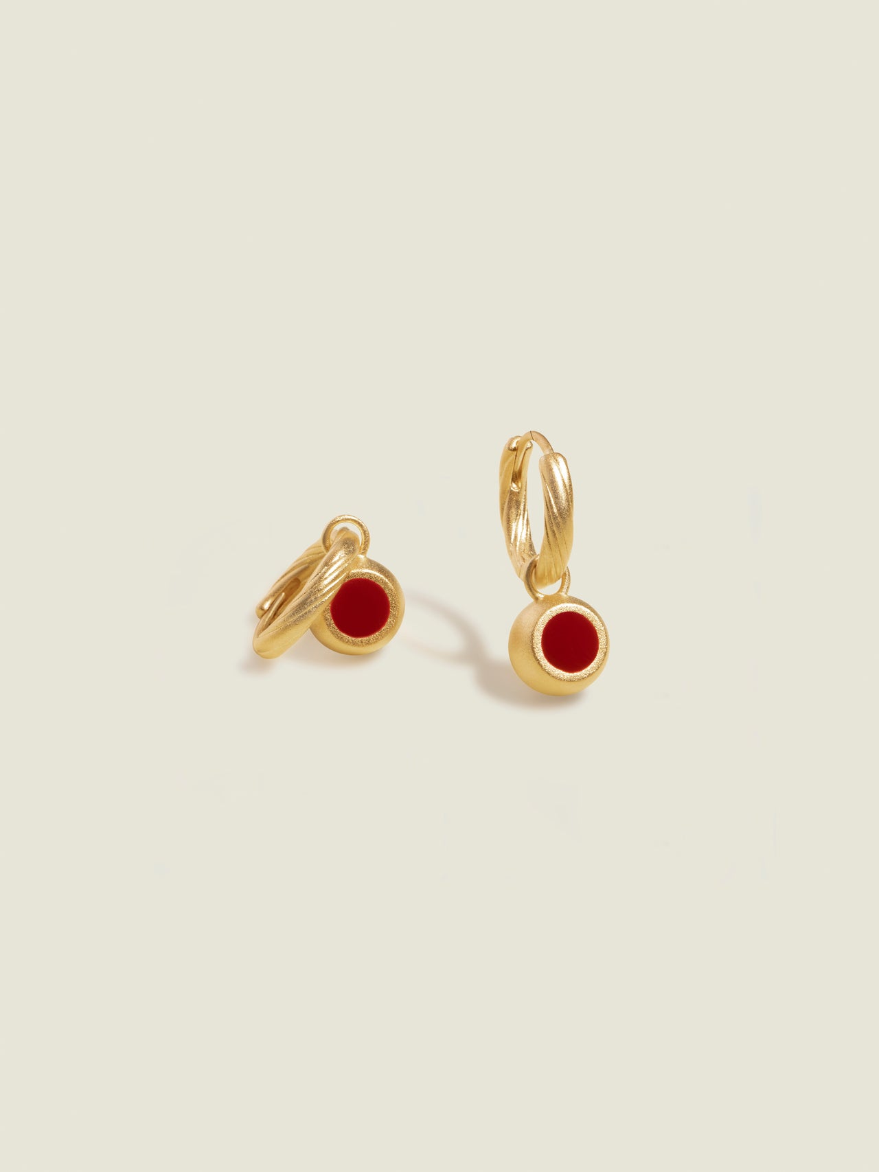 Enamel Small Hoop Earrings