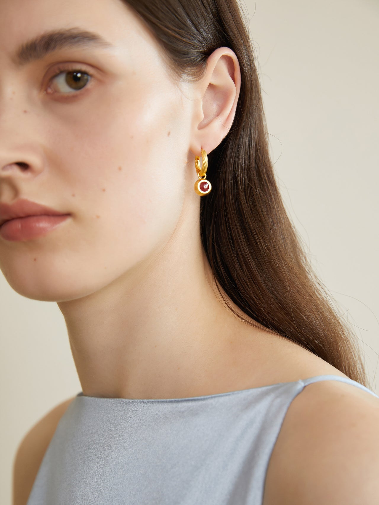 Enamel Small Hoop Earrings