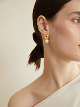 HEIRLOOM HUGGIE PEARL EARRINGS