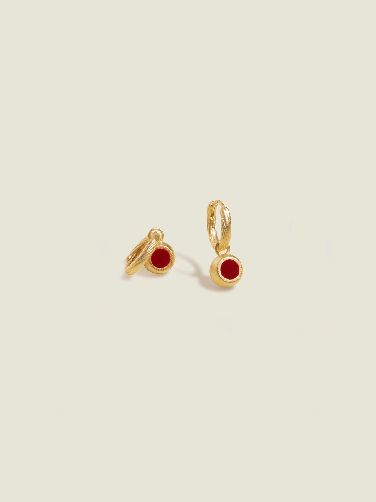 Enamel Small Hoop Earrings