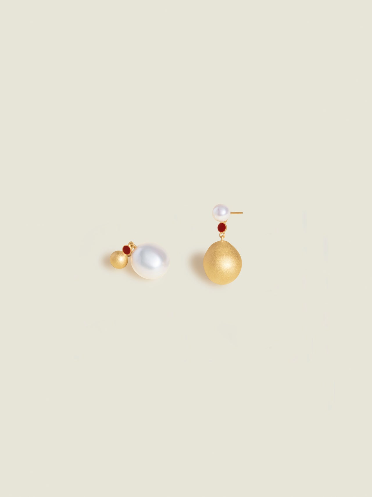 Asymmetrical Baroque Earrings