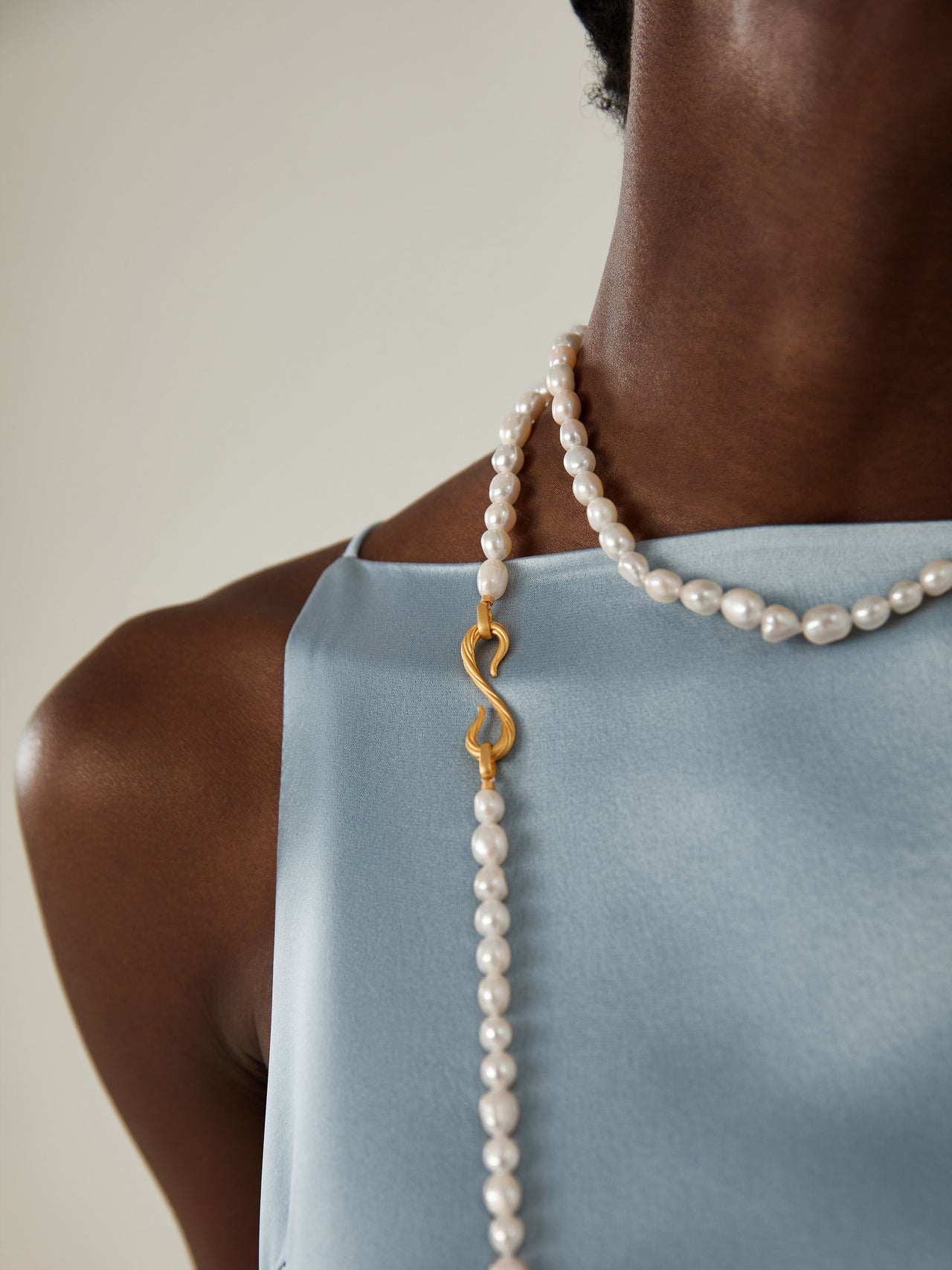 49 Inch Long Pearl Necklace