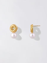 HEIRLOOM HUGGIE PEARL EARRINGS