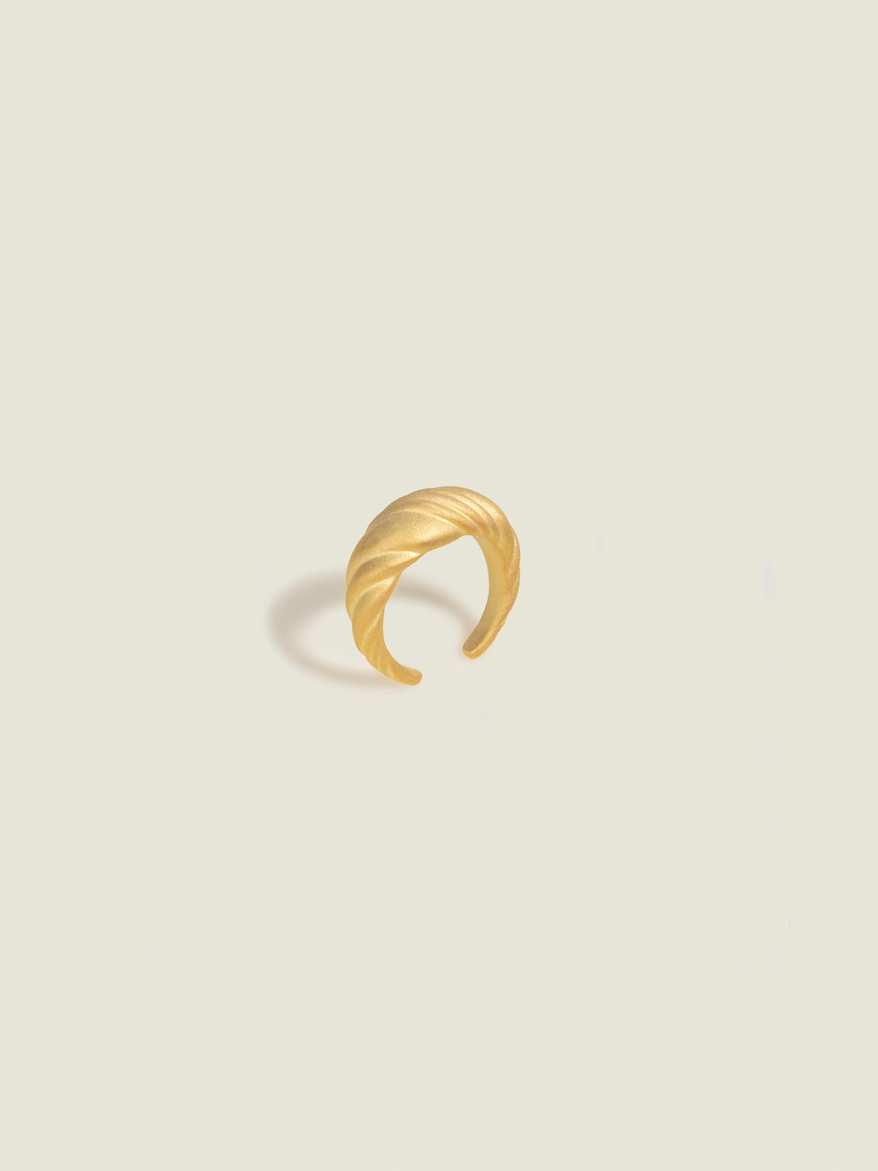 Weave Golden Open Ring